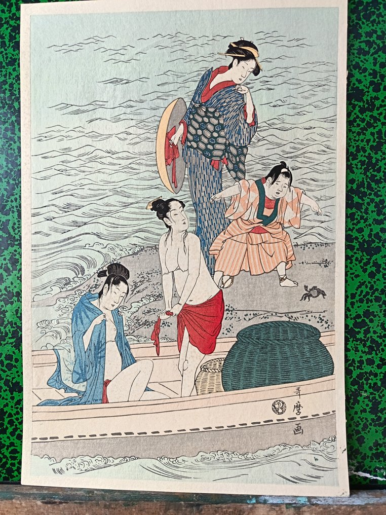 Οι ψαράστριες του αβοάνου του Utamaro - Χαρτί - Kitagawa Utamaro (1753-1806) - Ιαπωνία - Τέλη της περιόδου Edo #1.0