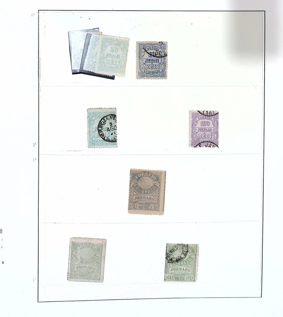 Brasilien 1878/1965 - Ziemlich vollständige Sammlung mit Lindner-Blöcken in Blättern. #4.3