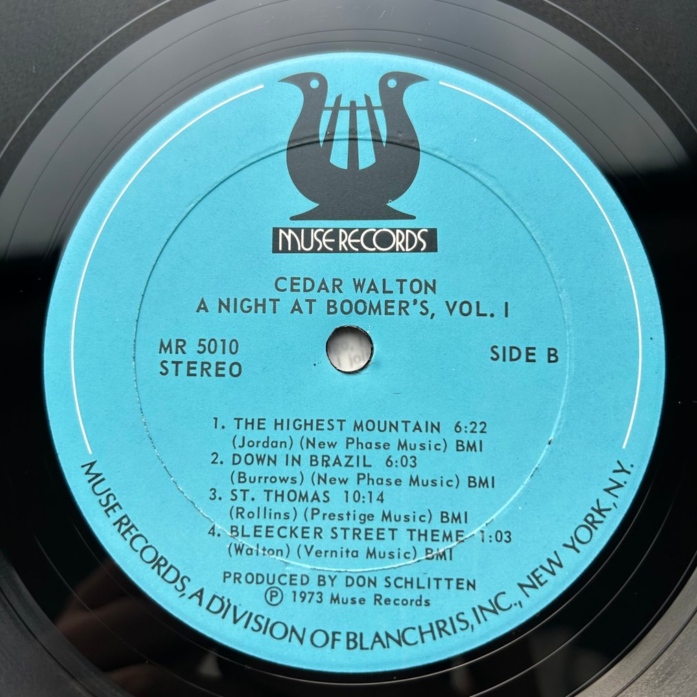 Cedar Walton Trio - A Night At Boomer's, Vol. 1 (SIGNED by Cedar Walton!!) - Single-Schallplatte - Erstpressung - 1973 #4.3