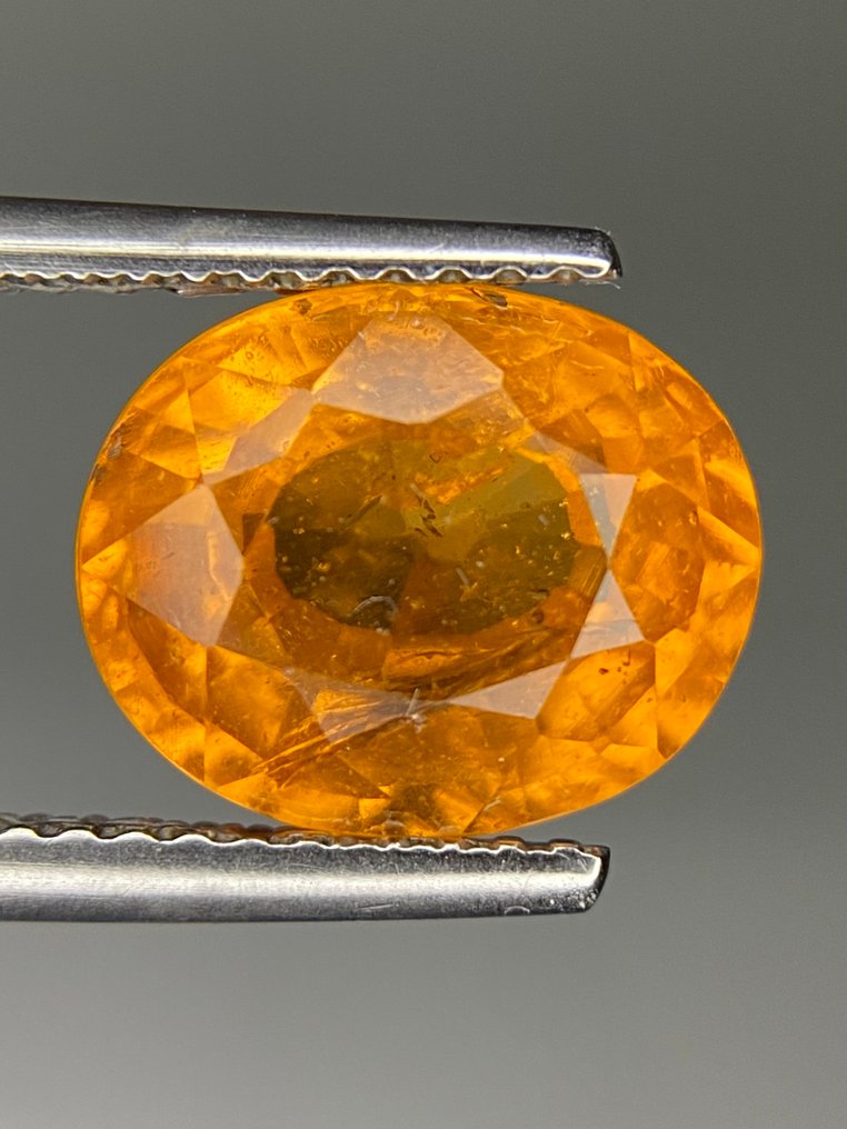 1 pcs  橙色 锰铝榴石  - 4.81 ct - 国际有色宝石协会（ICA GemLab） #2.1