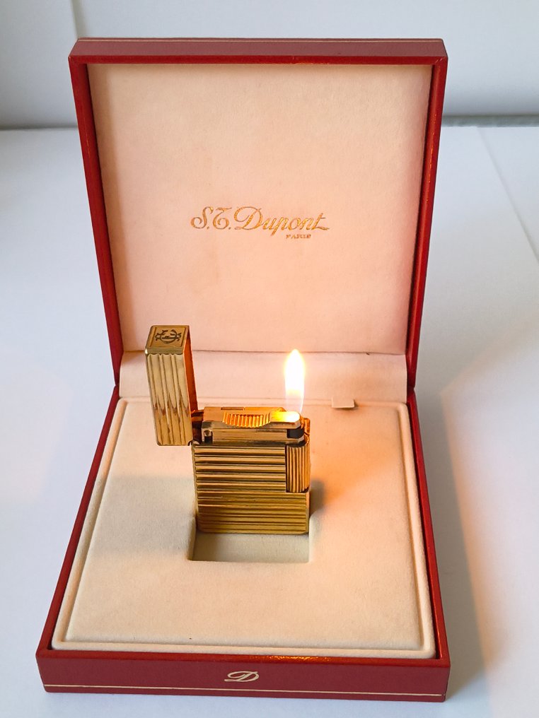 S.T. Dupont - Line d - Aansteker - Verguld #1.0