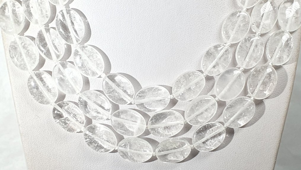 Cristallo di Rocca Quarzo - MOLTO RARO - Amplificazione di Energia - Chiusura in Argento 925 - Prima - Collana #1.0