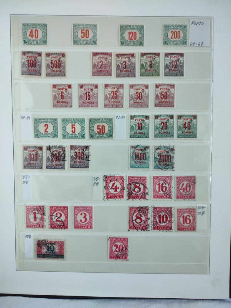 Ungheria 1800/1985 - ucce - A very beautiful selection of Hungarian stamps, with many varieties and rare cancellations #2.1