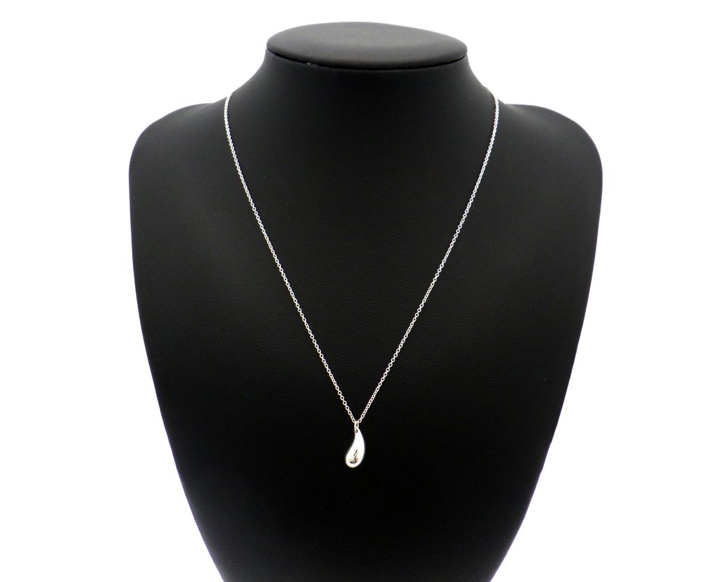 No reserve price - Tiffany & Co. - Necklace - Elsa Peretti Teardrop 925 Silver #3.2