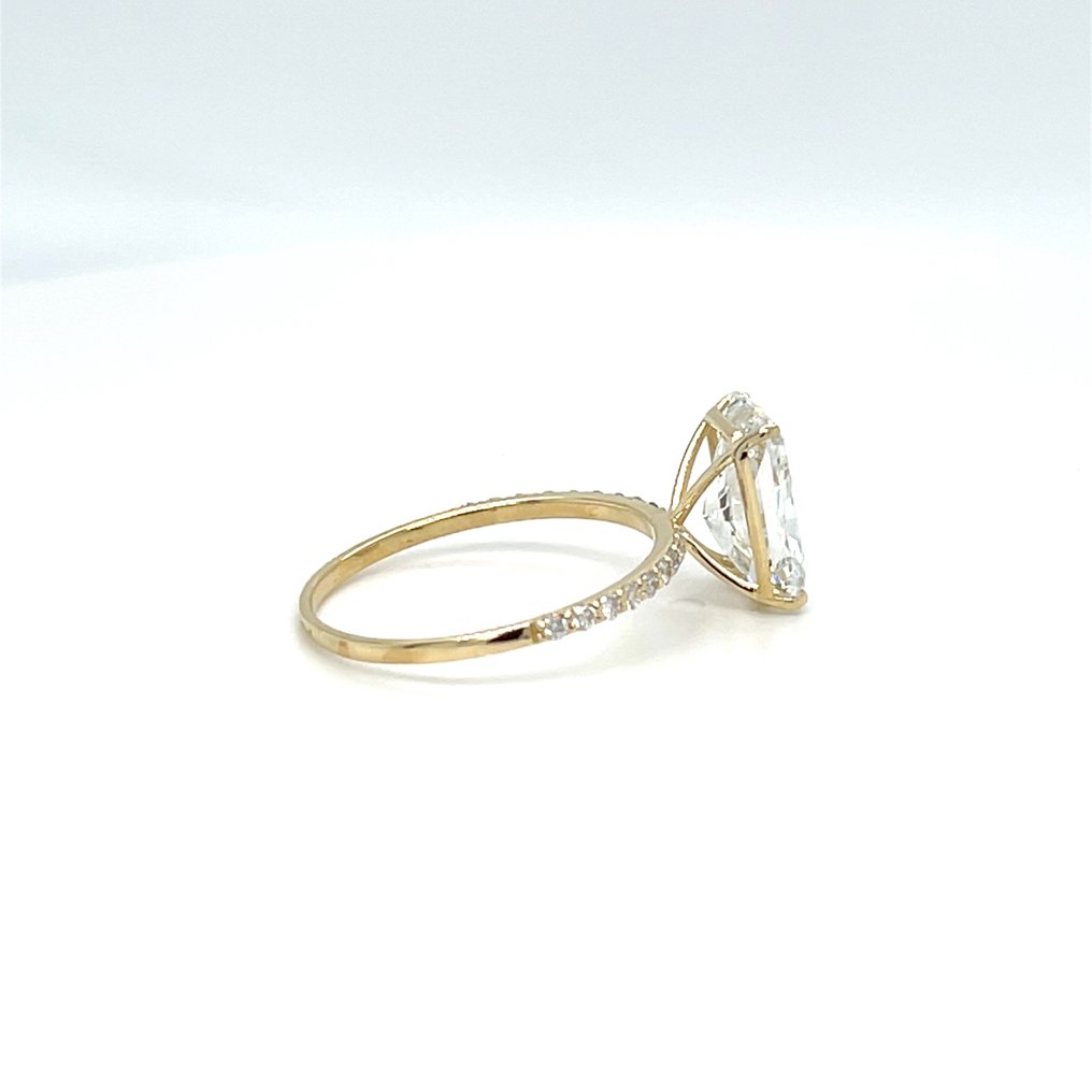 Nincs minimálár - Gyűrű - 14 kt. Sárga arany - 3.08ct. tw. Gyémánt (Laboratóriumban előállított) - Gyémánt #4.3