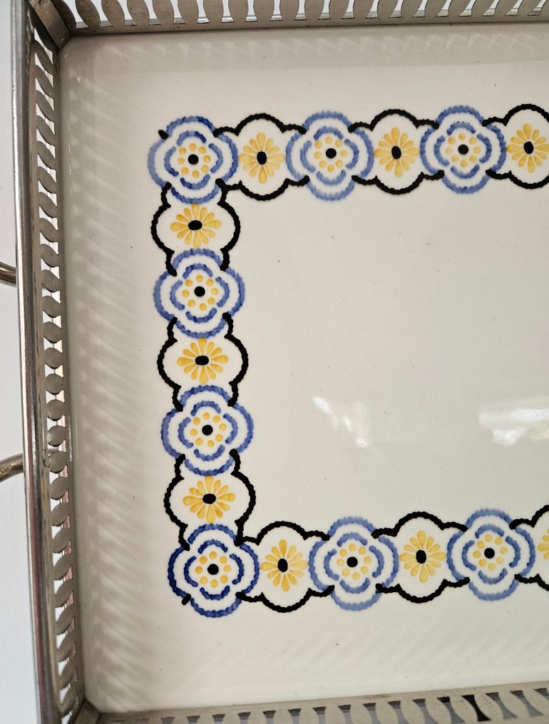 Tablett - Serveerblad - Präsentierblatt - Jugendstil / Art Nouveau - Porzellan #3.2