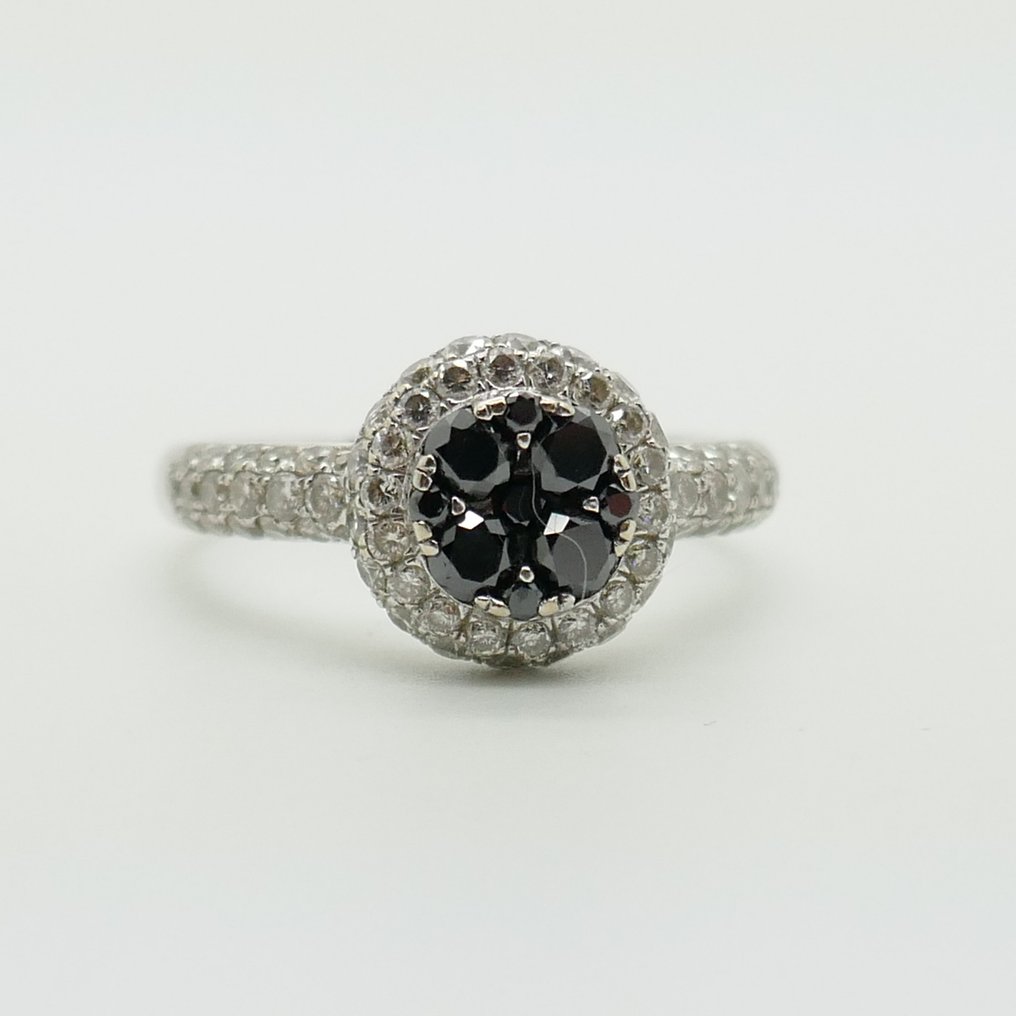 Ei pohjahintaa - Sormus - 14 kt. Valkokulta - 1.16ct. tw. Timantti (Luonnollinen) - Timantti #1.0