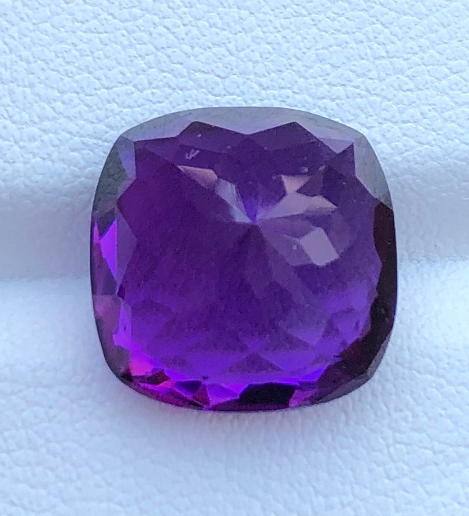 χωρίς τιμή ασφαλείας - 1 pcs  Μωβ Αμέθυστος  - 12.07 ct - Διεθνής Ένωση Έγχρωμων Πολύτιμων Λίθων (ICA GemLab) - Φυσικός Μωβ Αμέθυστος #1.0