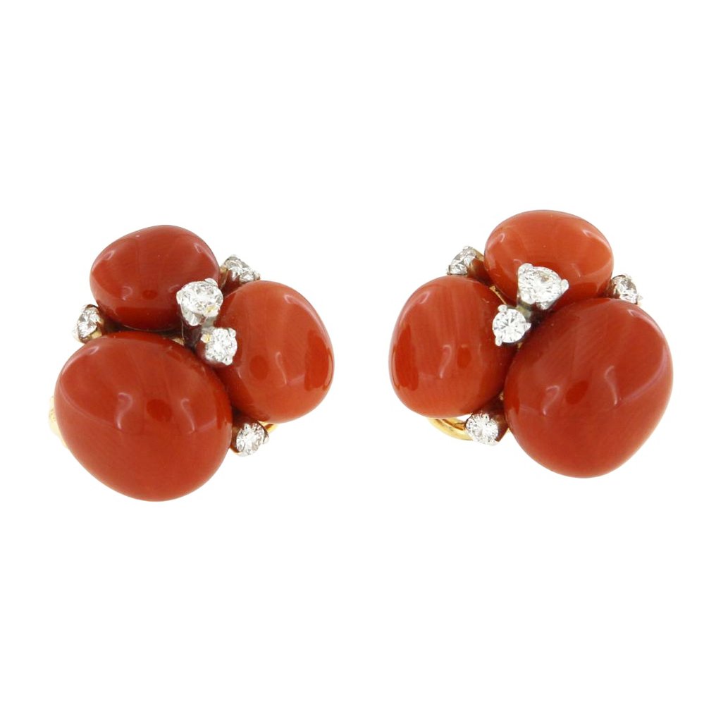 Pomellato - Boucles d'oreilles - Capri - 18 carats Or jaune Corail - Diamant #3.2
