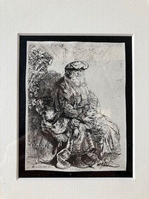 Rembrandt Harmensz. Van Rijn (1606-1669) - Giacobbe accarezza Benjamin - 1637 #1.0