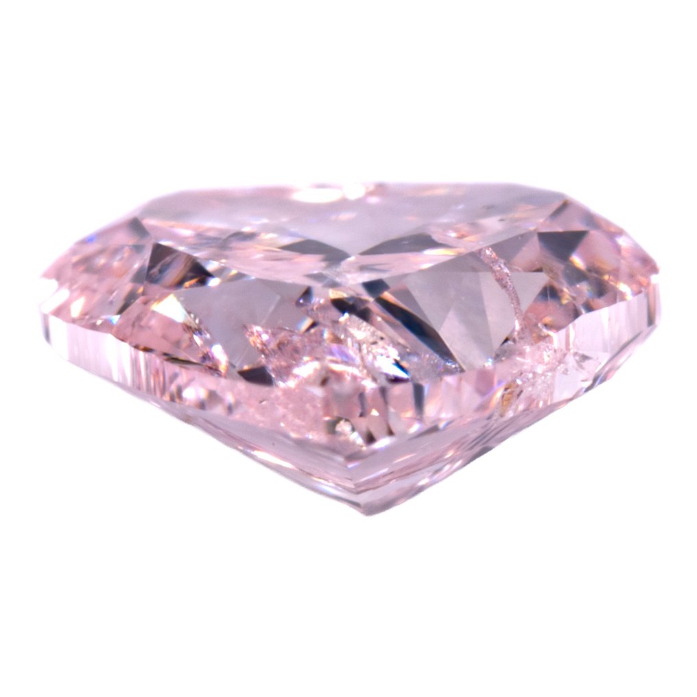 1 pcs Timantti (Luonnonvärinen) - 0.26 ct - Sydän - Light Vaaleanpunainen - SI3 - Amerikan gemologinen instituutti (GIA) #2.1