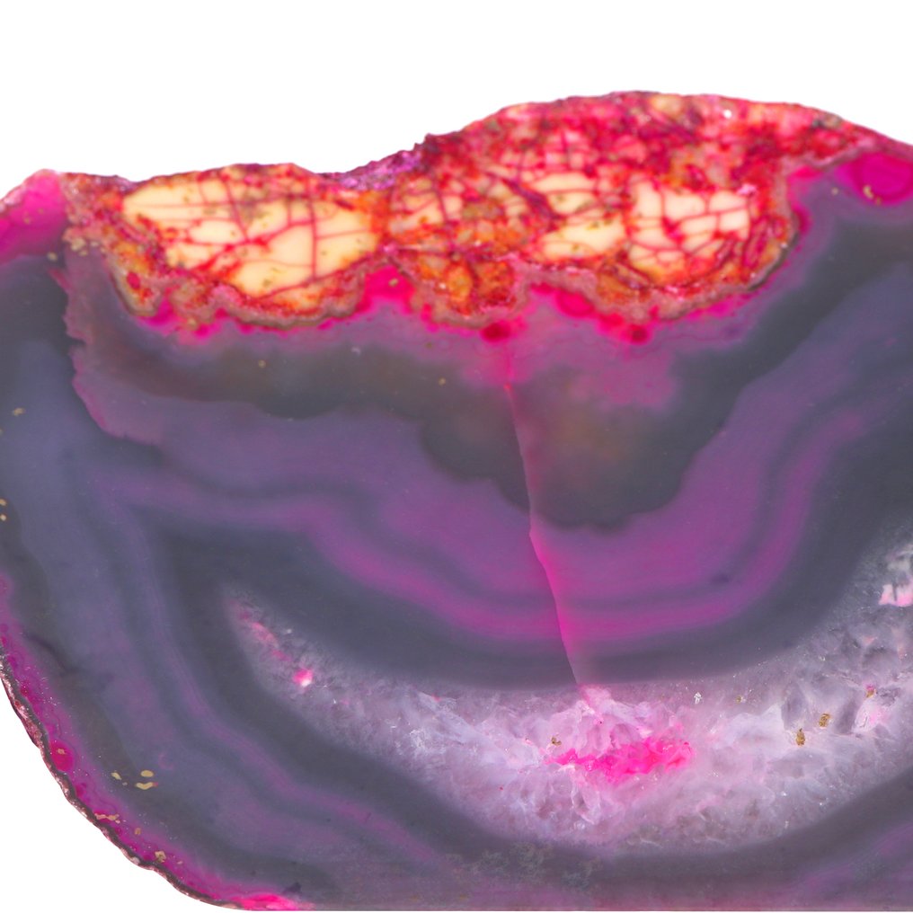 Sem reserva - Ágata arco-íris - Geodes- 0.88 kg #3.2