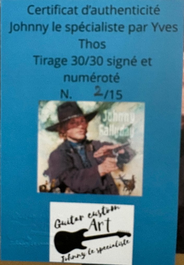 Johnny Hallyday, Yves Thos - Print, Print 30/30 from 'Johnny the Specialist' – Yves Thos - 2025 - Hand signed #2.1