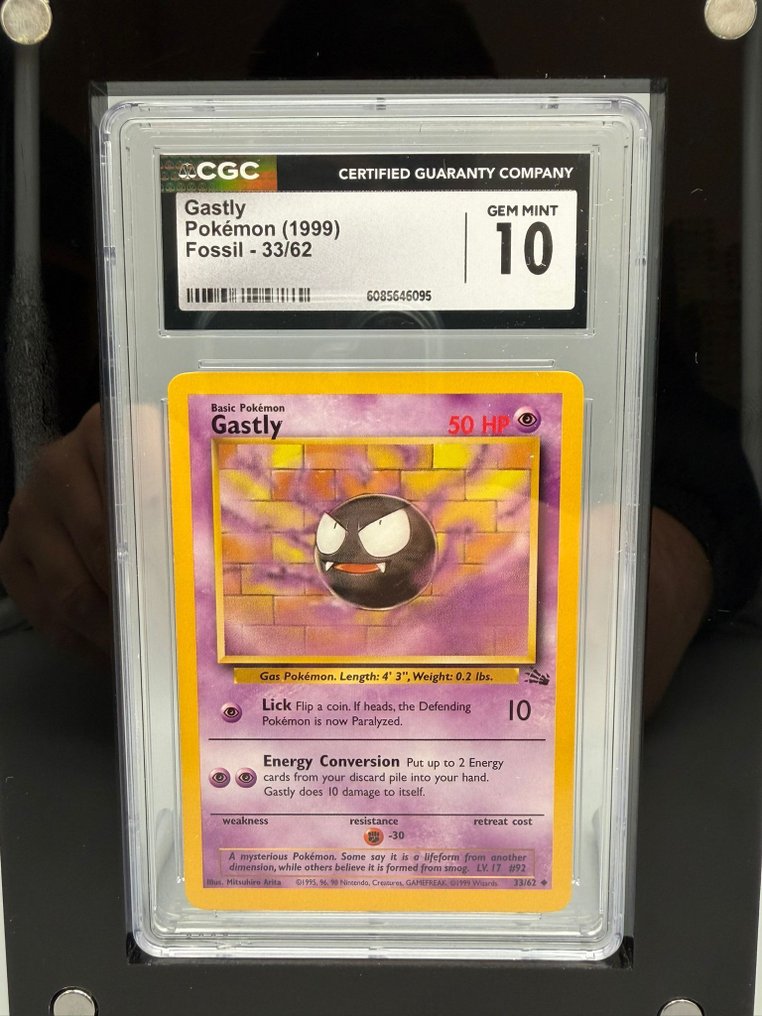 Pokémon Graded card - Gastly - CGC 10 - WOTC - Fossil #1.0
