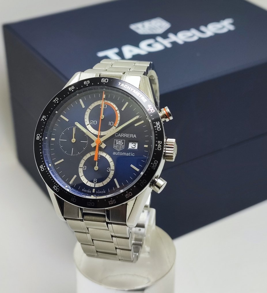 TAG Heuer - Carrera Calibre 16 Blue Chronograph - Nincs minimálár - CV2014 - Férfi - 2010-2020 #3.2