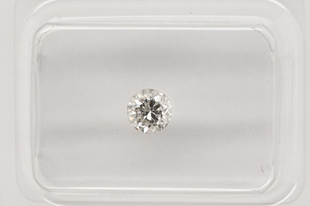 沒有保留價 - 1 pcs 鑽石 (天然) - 0.34 ct - 圓形 - I2 - Gem Report Antwerp (GRA) #2.1