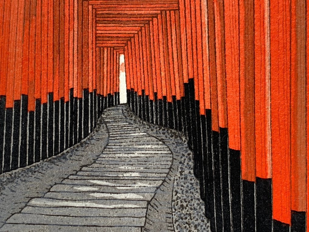 The 1,000 Torii at Kyoto's "Fushimi Inari Shrine~伏見稲荷” - Teruhide Kato (1936-2015) - Published by Unsodo - Ιαπωνία #4.3