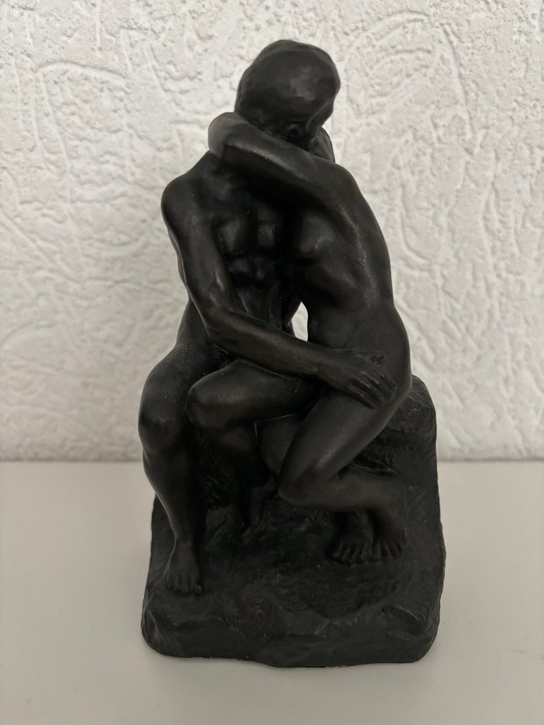 塑像, Recreation of “The Kiss” by Auguste Rodin - 16 cm - 冷漆青铜 #1.0