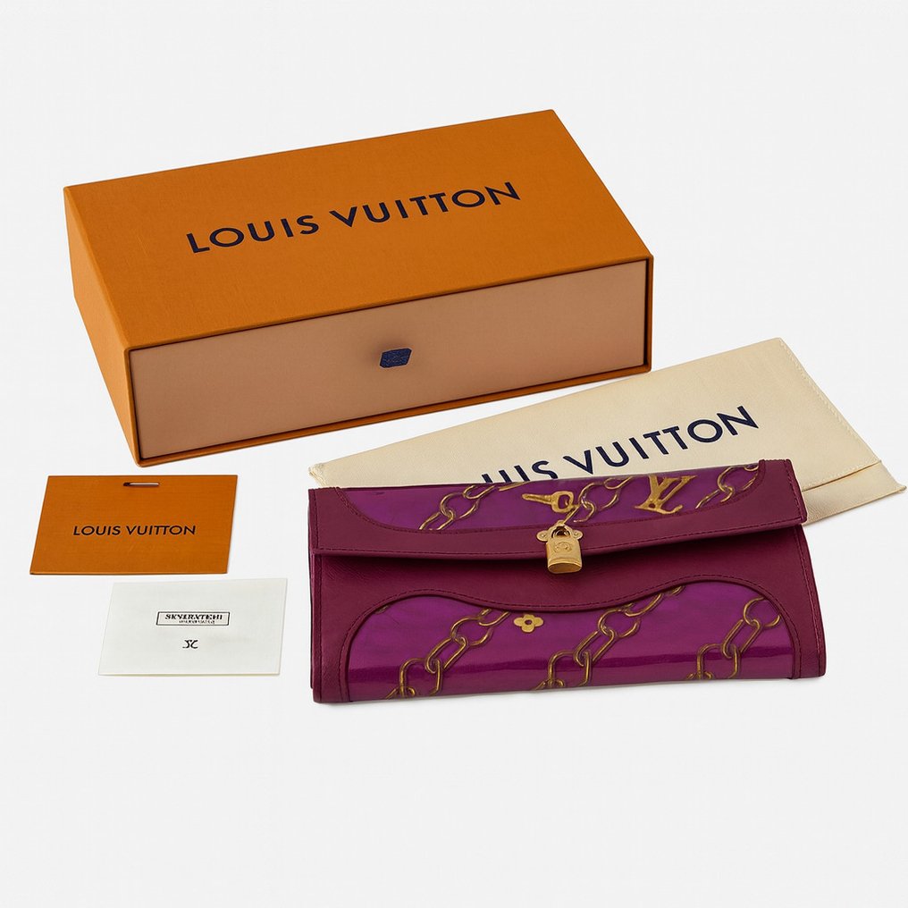 Louis Vuitton - POCHETTE PORTE MONNAIE CREDIT PURPLE WALLET - Τσάντα φάκελος #1.0
