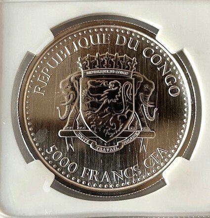 Kongó. 5000 Francs 2016 (Nincs minimálár) #2.1