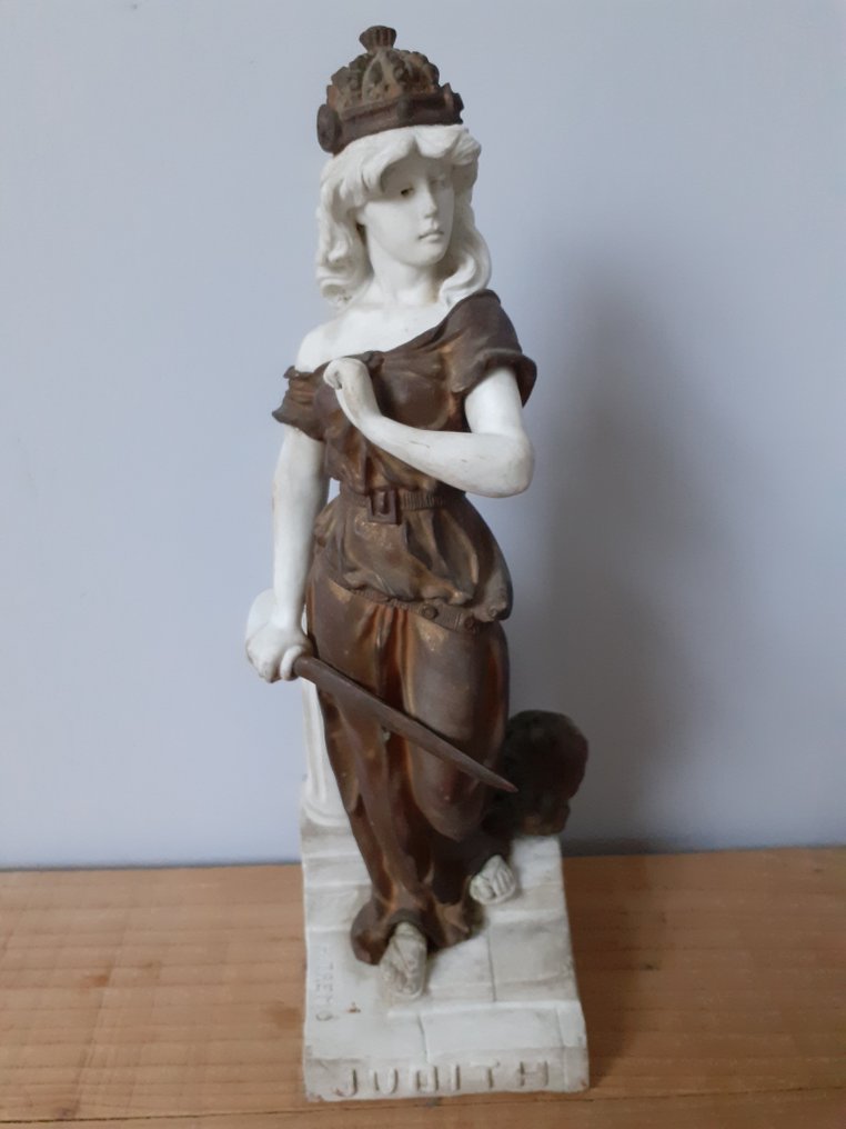 Georges OMERTH - 雕塑, JUDITH - 36 cm - 镀金青铜 - 1920 #1.0