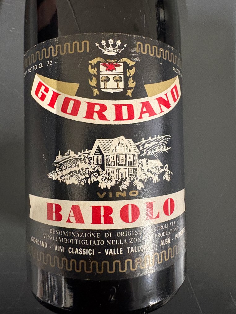 1957, 1971 x2 & 1974 x3 Giordano - Barolo - 6 Flaschen (0,75 l) #1.0