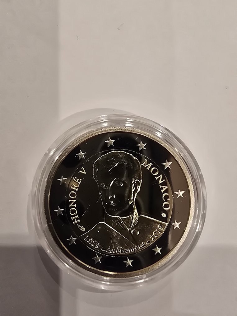 摩纳哥. 2 Euro 2019 "Honoré V" Proof  (没有保留价) #3.2