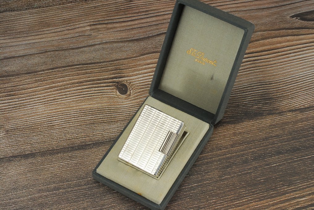 S.T. Dupont - Ligne Line 1 BS Short Gas Lighter - Αναπτήρας τσέπης - Silver plated #1.0