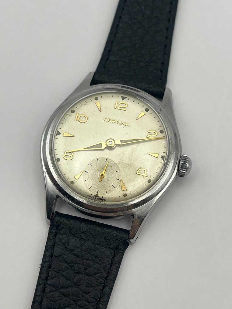 Certina - cal. 320 | NOS leather strap | sub-second - Ingen mindstepris - 81101 - Mænd - 1953 #1.0