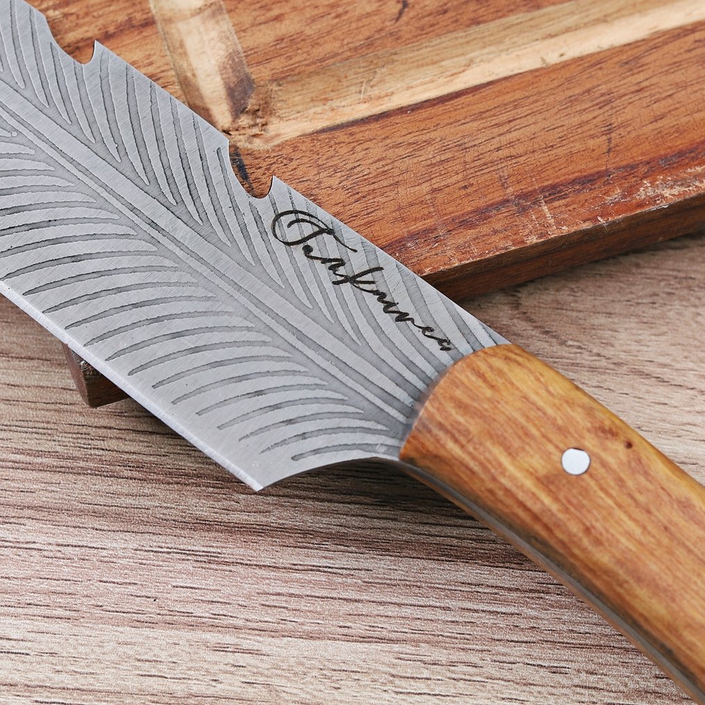 Sam Knives Handcrafted Chef’s Knife - Τραπεζομάχαιρο - Χάλυβας, Ξύλο - Δεν υπάρχει κείμενο για μετάφραση. #1.0