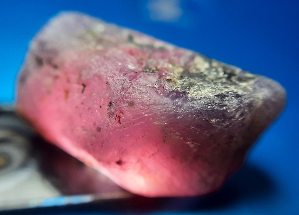 33.1 克拉“稀有的”未处理天然玫瑰蓝宝石 粗糙- 6.62 g #1.0