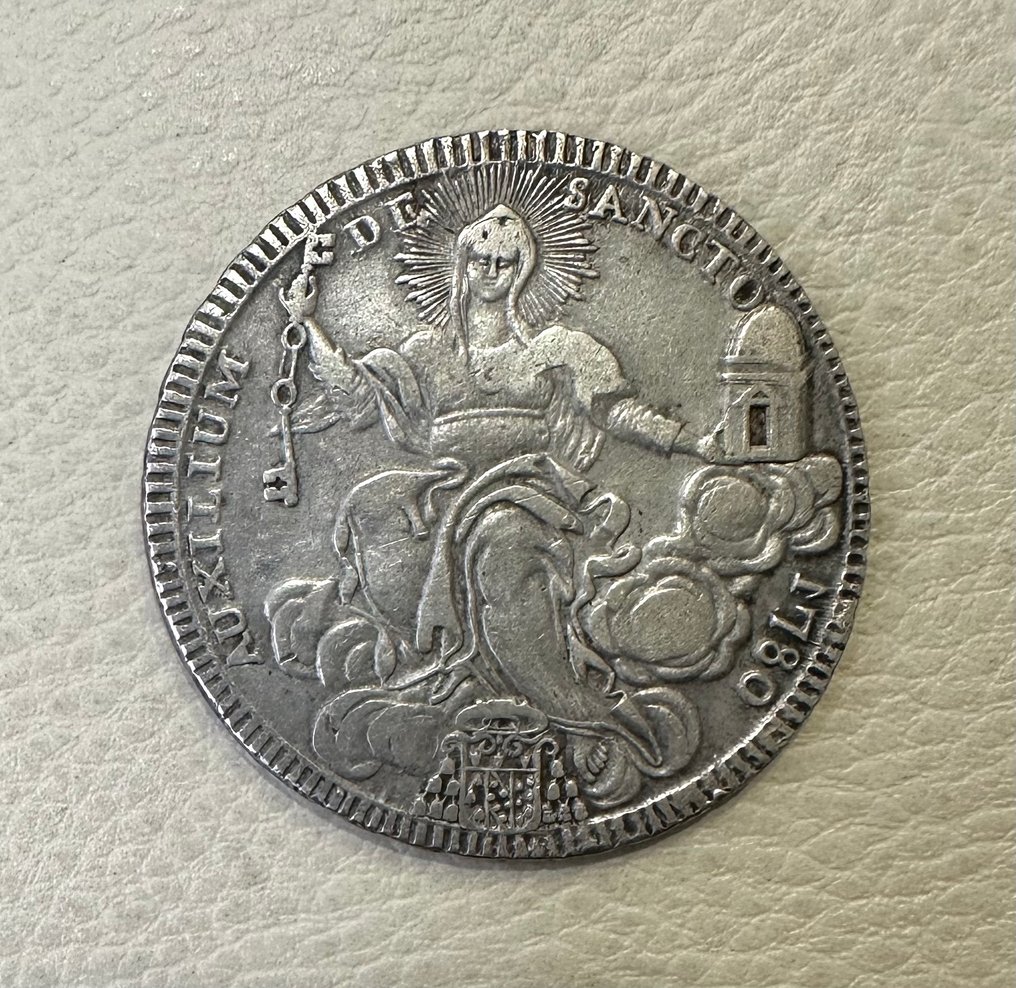 Italie État pontifical. Scudo 1780 - scudo in argento Pio VI #1.0