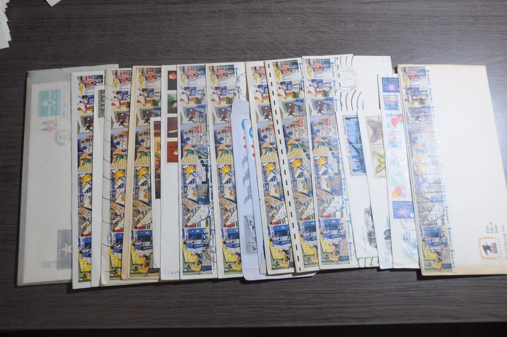 USA  - 批次包含100个FDC和PWS，放在一个盒子里。 #1.0