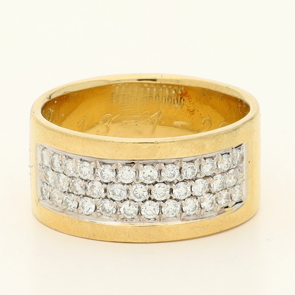 戒指 - 18K包金 黄金 - 0.70ct. tw. 钻石 (天然) #4.3