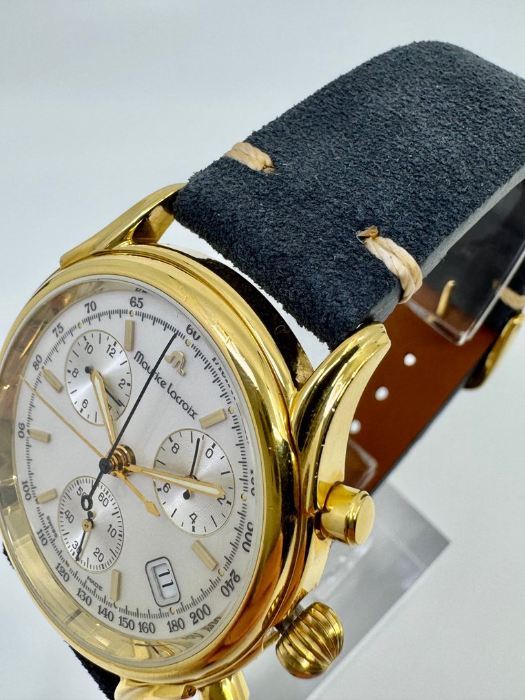 Maurice Lacroix - Les Classiques Chronograph 18k Goldplated G10 - No reserve price - 04663 - Men - 1990-1999 #4.3