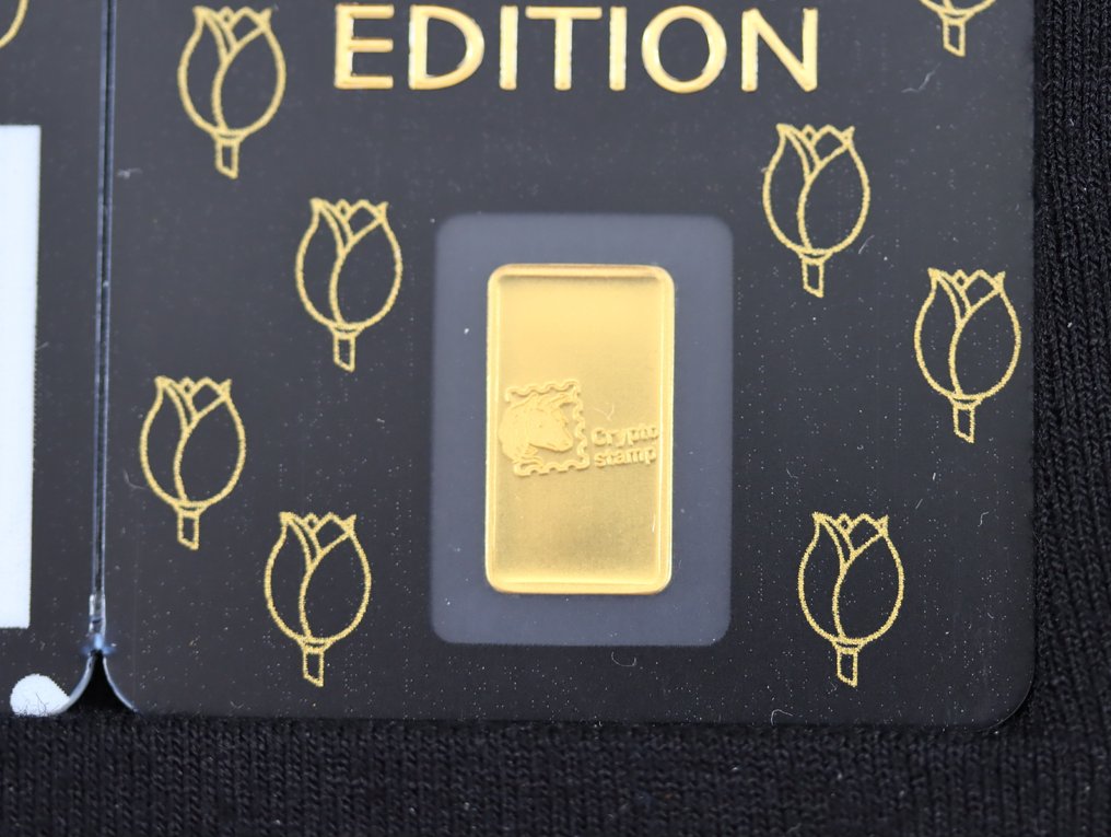荷蘭. Crypto Stamp "Gold Edition Bull" 2022 / 1 Gram Gold 24K #2.1