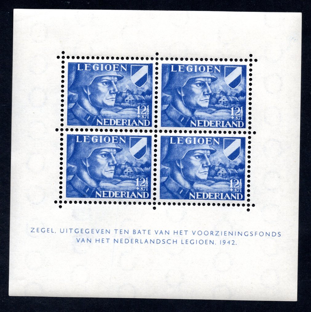 Netherlands 1942 - Legioenblokken - Free worldwide shipping* - NVPH V402/V403 #1.0