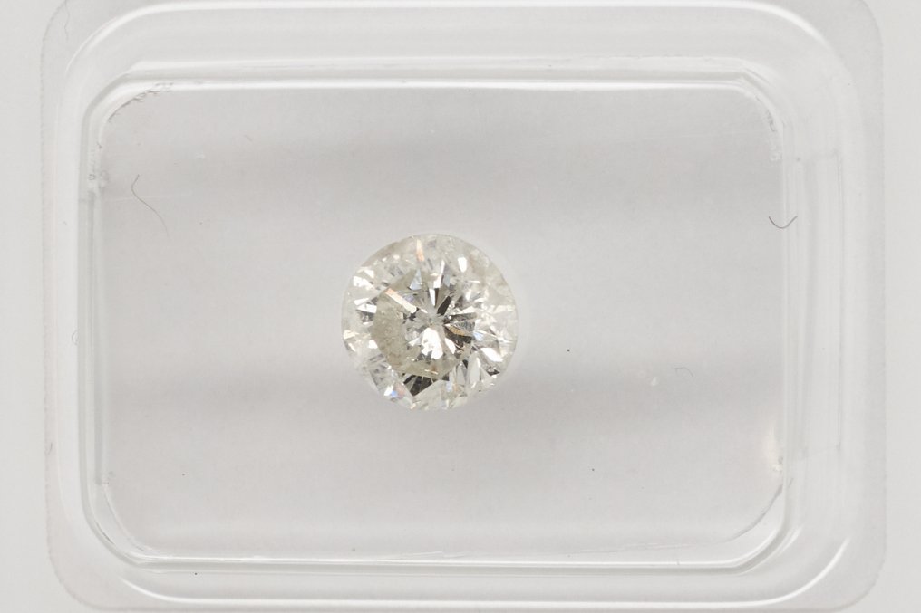 Utan reservationspris - 1 pcs Diamant (Natural) - 0.74 ct - Rund - I2 - Gem Report Antwerpen (GRA) #2.1