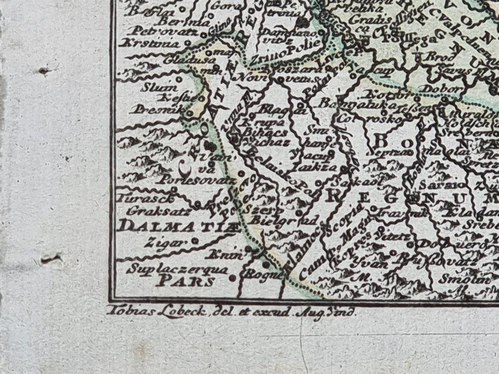 Ungarn - Mappa; Tobias Conrad Lotter (1717-1777) - Lobeck Tobias (notizie 1730-1750) - "Regni Hungariae Tabula Generalis" - 1721-1750 #1.0