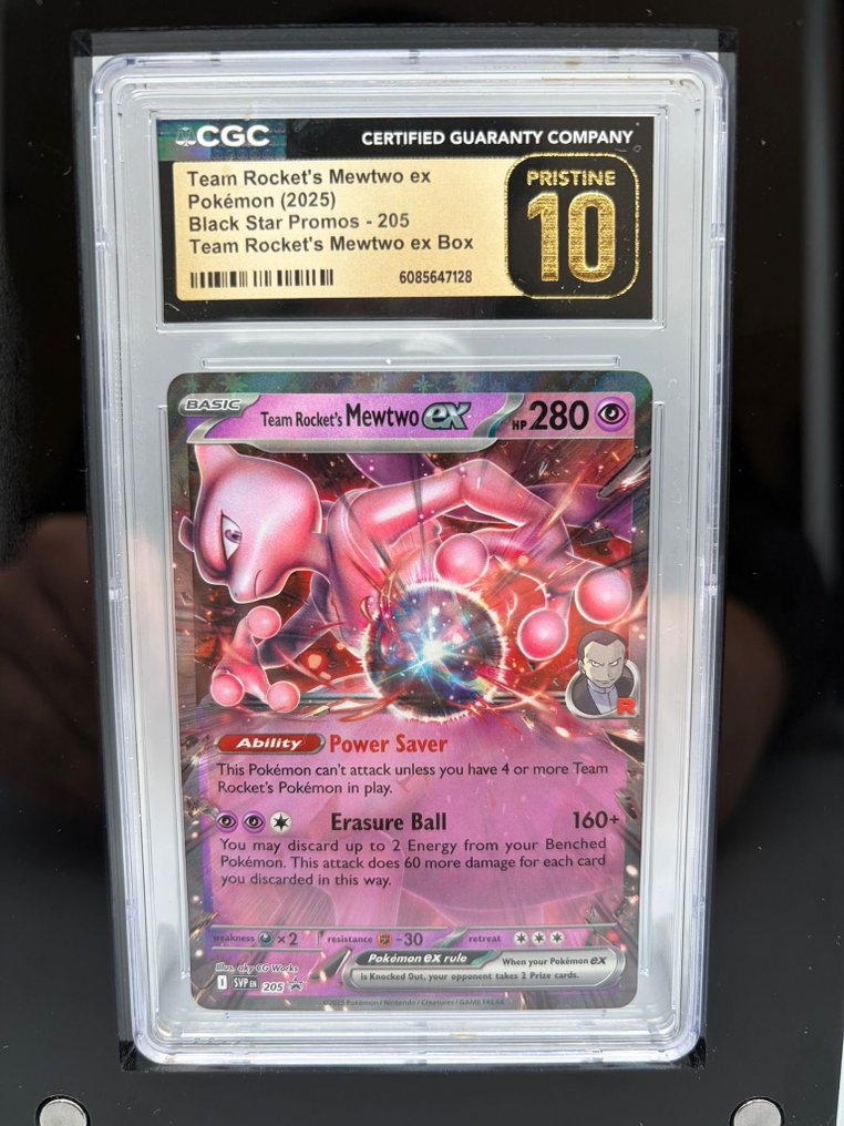 Pokémon Graded card - Team Rocket's Mewtwo ex - CGC 10 - Scarlet & Violet - Black Stars Promos #1.0