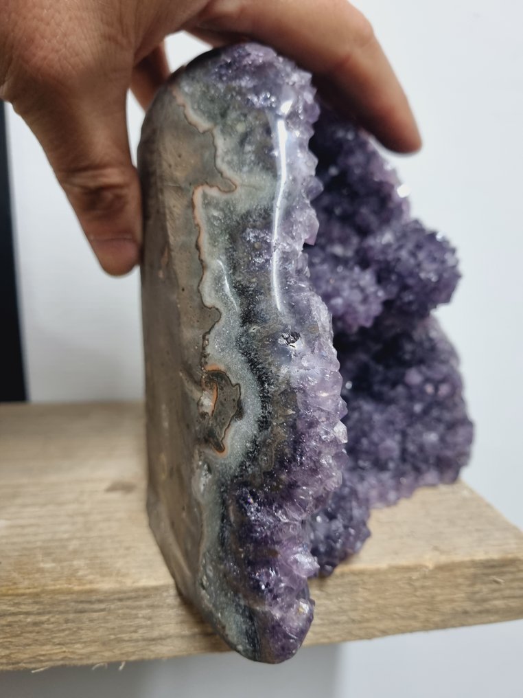 No reserve price - high quality - big amethyst Geode - Height: 170 mm - Width: 167 mm- 2900 g #3.2