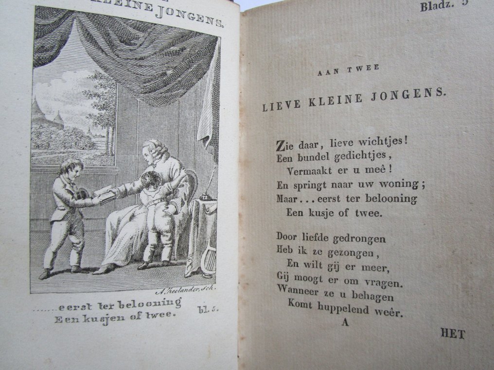 Hieronymus van Alphen; Zeelander (gravures) - Kleine gedichten voor kinderen - 1821 #4.3
