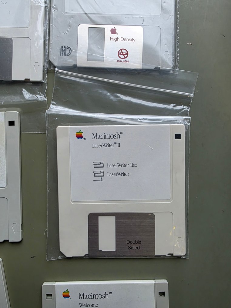 (No reserve price) Apple lot software and manuals + original sticker - Macintosh - Com caixa de substituição #2.1