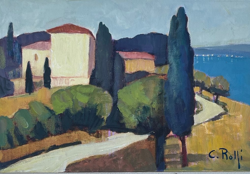 Claudio Rolfi (1960) - Paesaggio sul lago #1.0