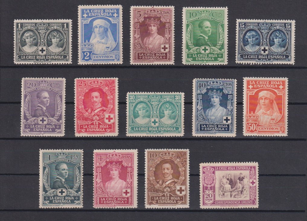 Spanyolország 1927 - Vöröskereszt 1. teljes szárazföldi levél - Edifil nº 325/38 #1.0