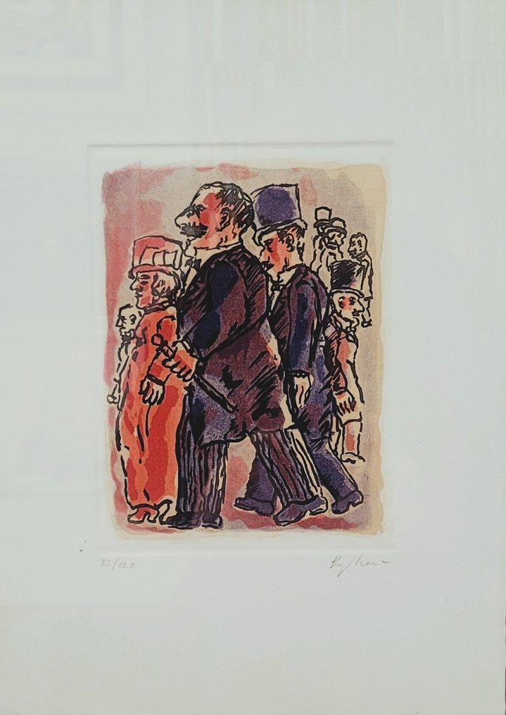 Franz Borghese (1941-2005) - La folla #3.2