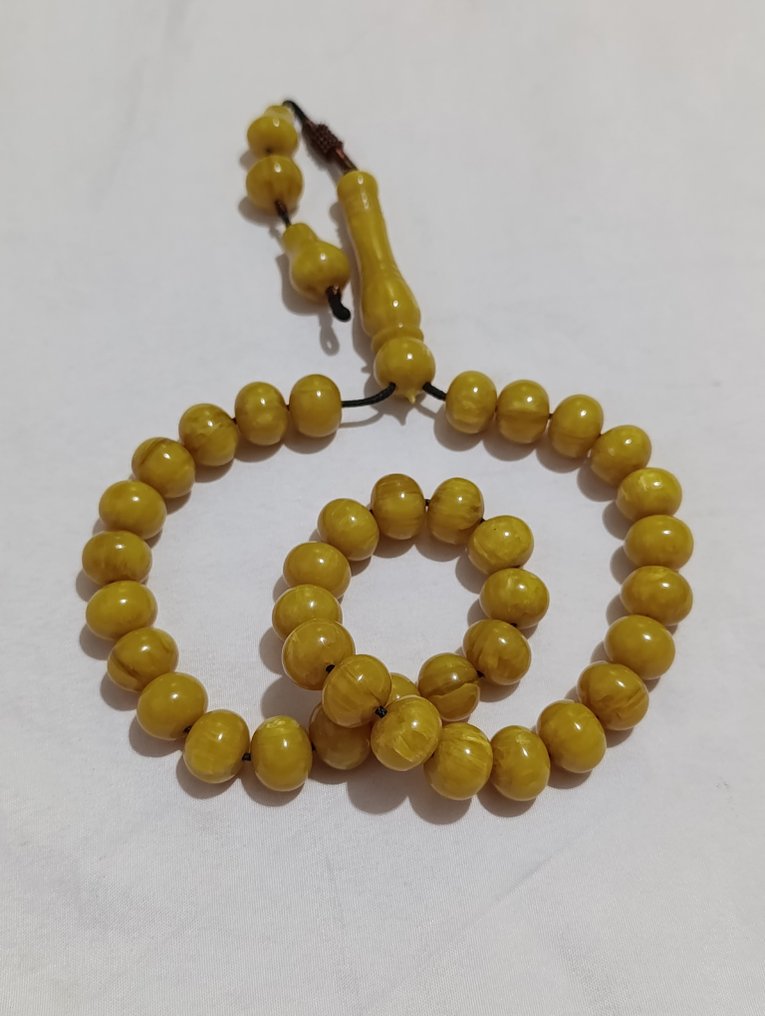  Ροζάριο - Κεχριμπάρι - 1970-1980 - Σπάνια Κομποσκοίνια Προσευχής  #2.1