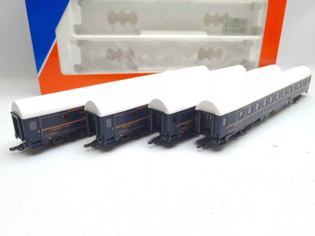 Roco H0 - 44045 - Modeltog passagervogn sæt (4) - 4-delt sæt CIWL-vogne ekskl. GIEFFECI - CIWL #2.1