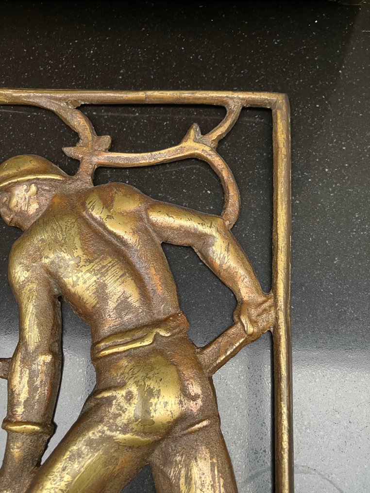 户外雕塑, Staalwerkers - 30 cm - 铜绿青铜 #2.1