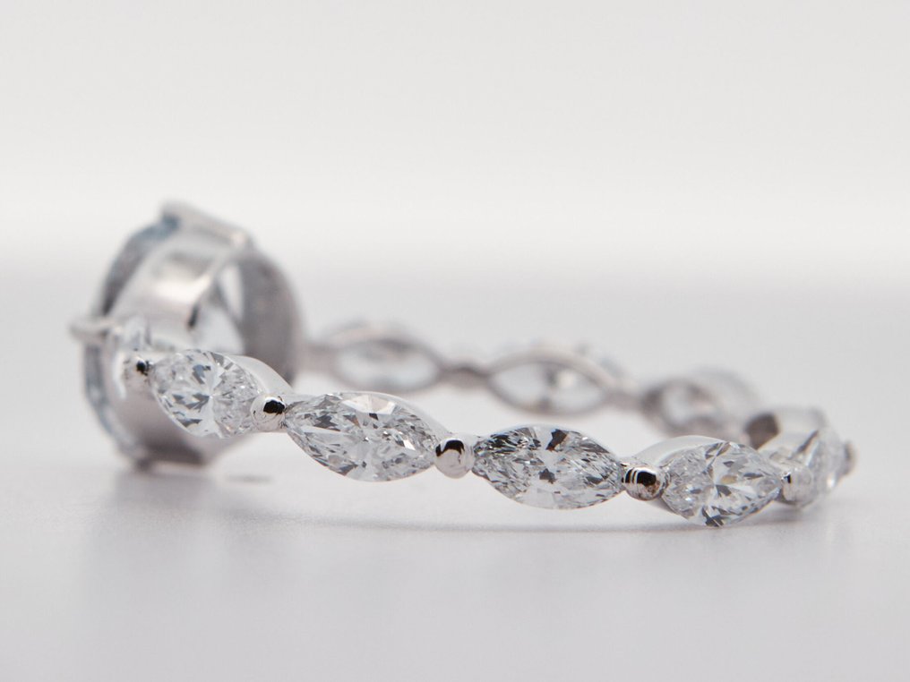 χωρίς τιμή ασφαλείας - Δαχτυλίδι - 14 καράτια Λευκός χρυσός -  2.49ct. tw. Διαμάντι (Εργαστηριακής καλλιέργειας) - Διαμάντι #4.3